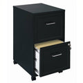 Black 2 Drawer Mobile File Cabinet T6557