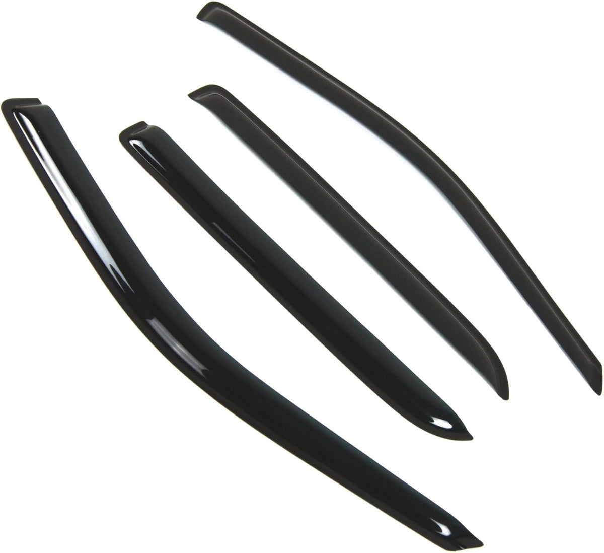 4 Pcs Dark Smoke Window Visor Deflector Rain Guard K93437