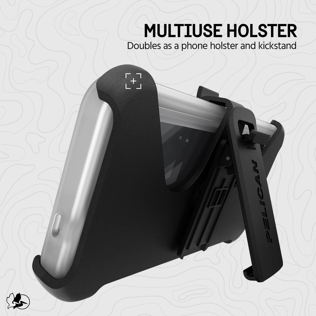 Clear Samsung Galaxy S24 Case with Belt Clip Holster L978157