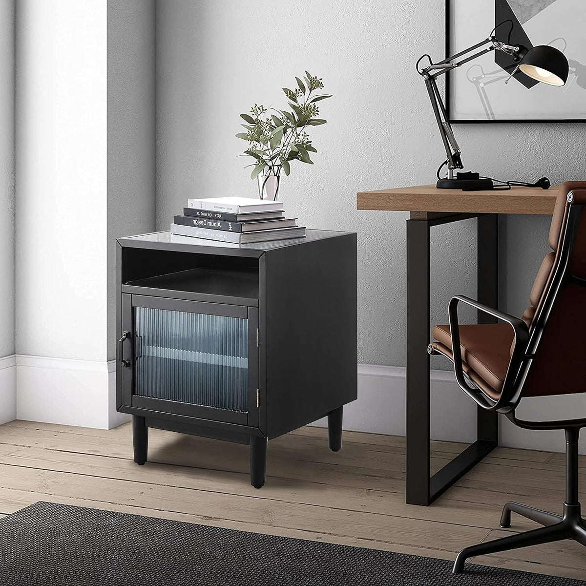Orange 2 Drawers Wooden Filing Cabinet V7321