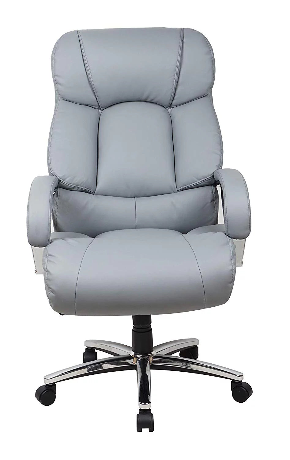 Gray Leather Office Chair W21194