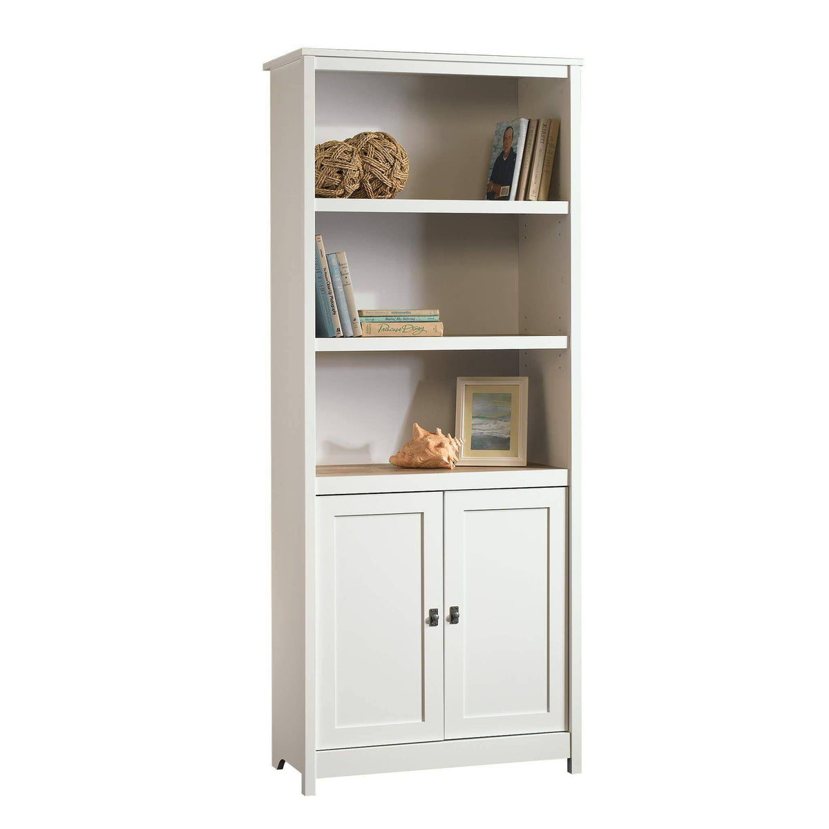 Soft White Library with Doors S142878