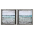 Aqua Horizon Framed Prints Set of 2 Y40873
