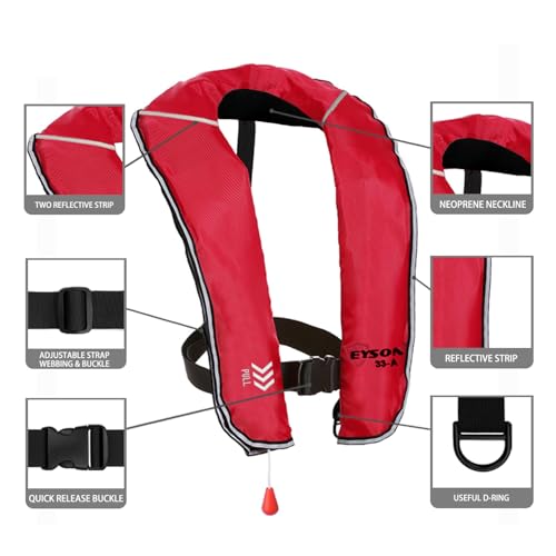 Inflatable Life Jacket Vest for Adult Automatic K78124