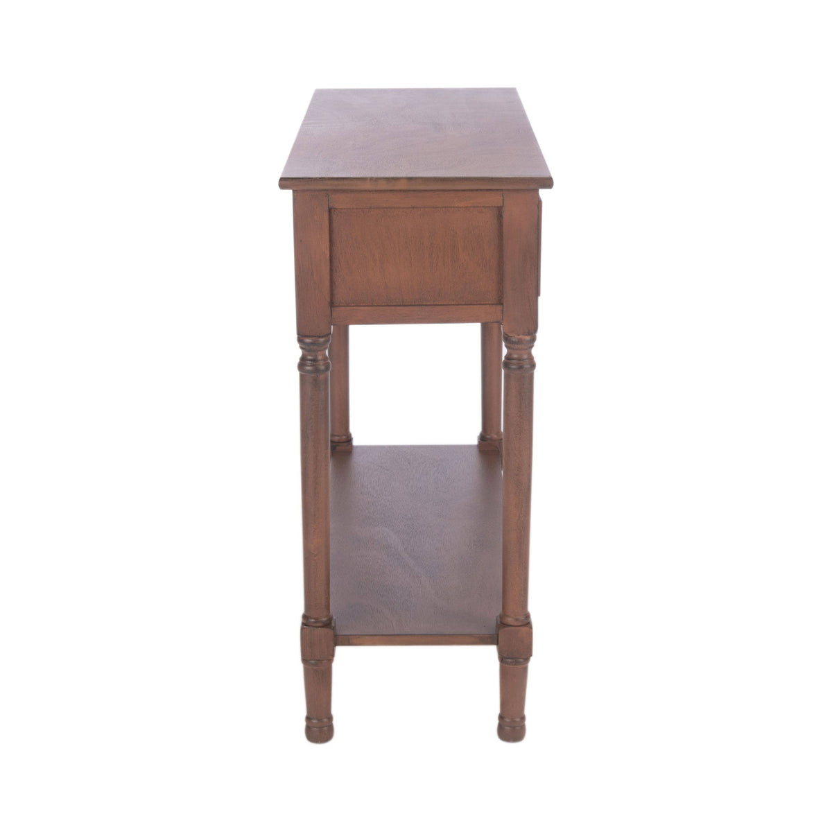Brown 2 Drawer Console Table Q647