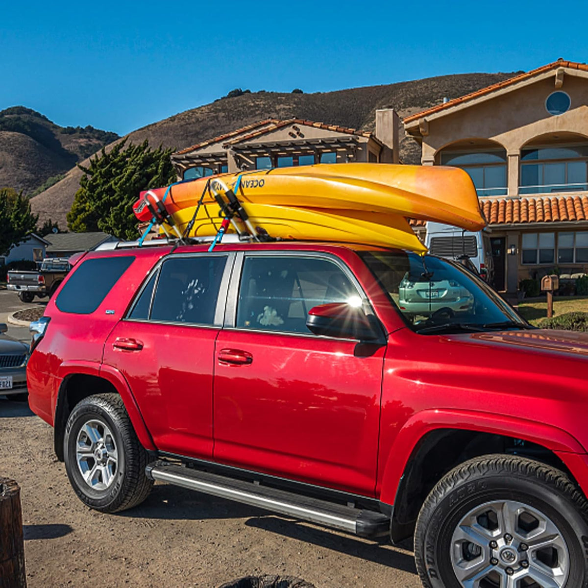 Foldable J-Bar Kayak Roof Rack 4-in-1 Carrier K812