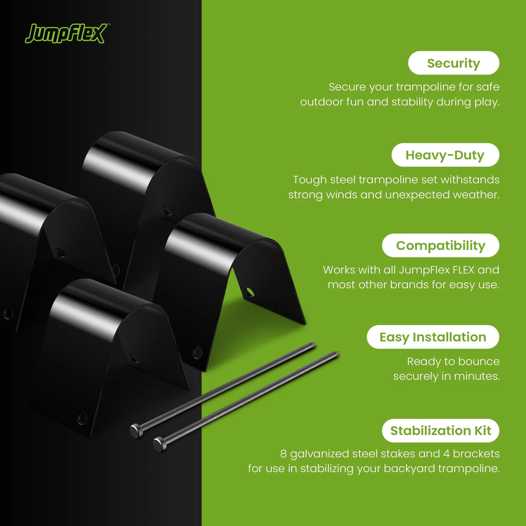4 Piece Trampoline Ground Anchoring Peg Accessories Set X933