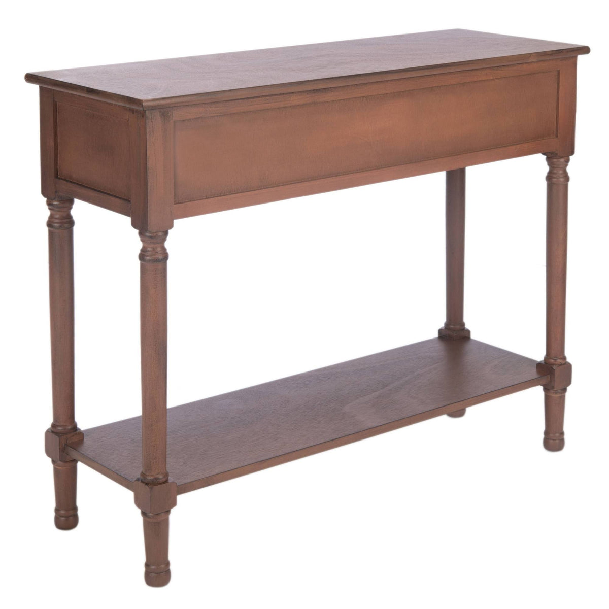 Brown 2 Drawer Console Table Q647
