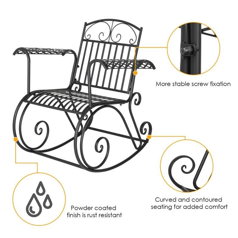 Iron Rocking Chair L3152