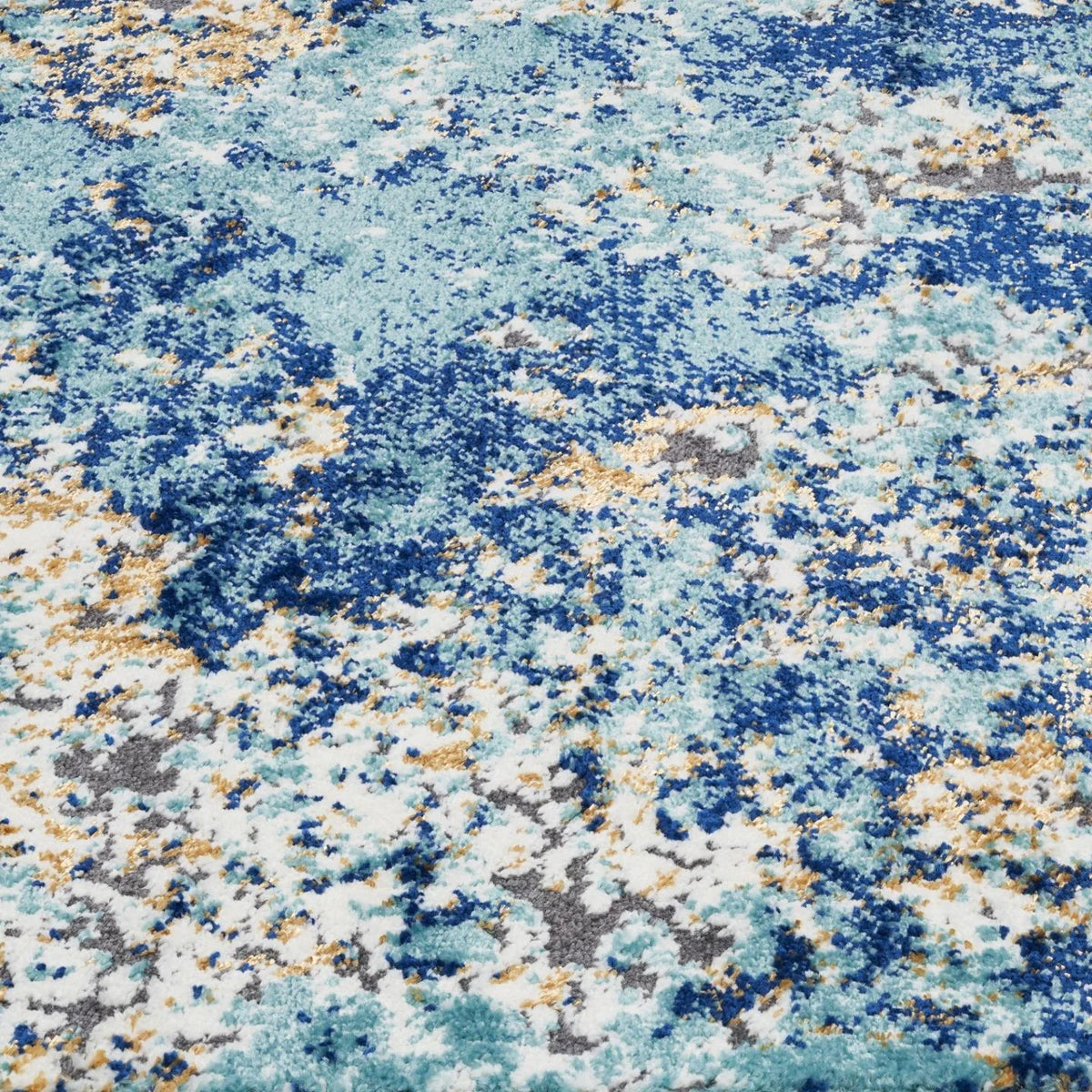 Modern Abstract Area Rug Blue 2x3 M921
