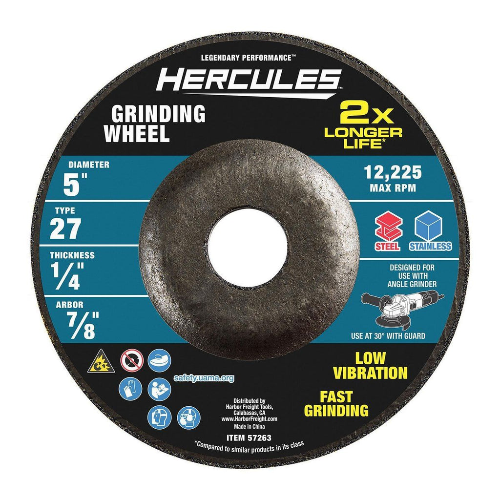 5 in. x 1/4 in. x 7/8 in. Type 27 Metal Grinding Wheel K569