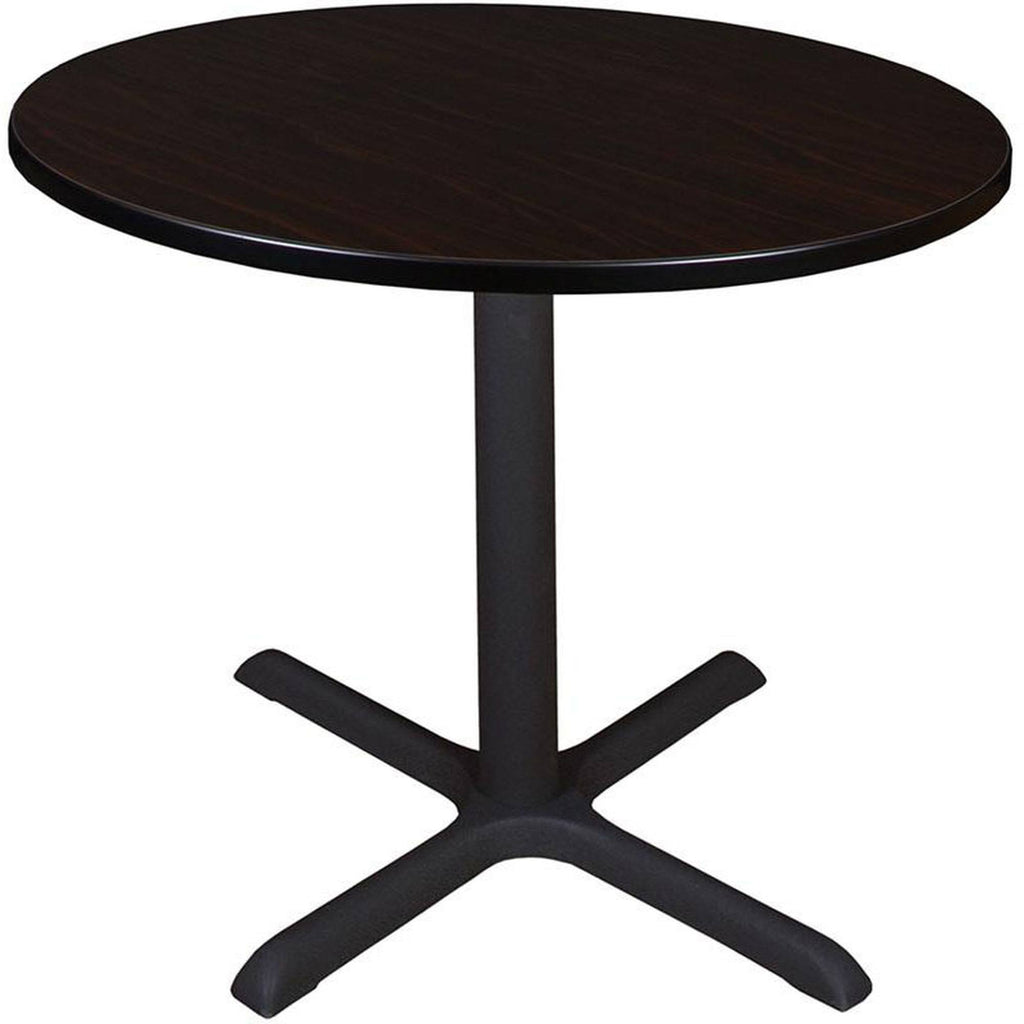 Mocha Walnut Round 42 in. Breakroom Table K482