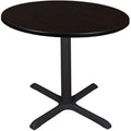Mocha Walnut Round 42 in. Breakroom Table K482