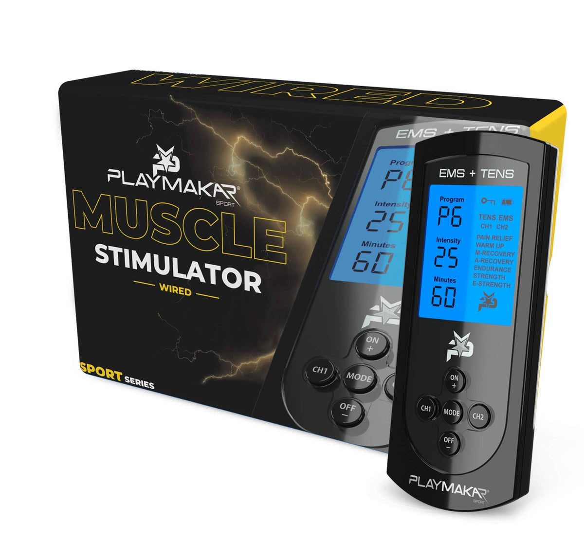 Sport Muscle Stimulator Black C6756