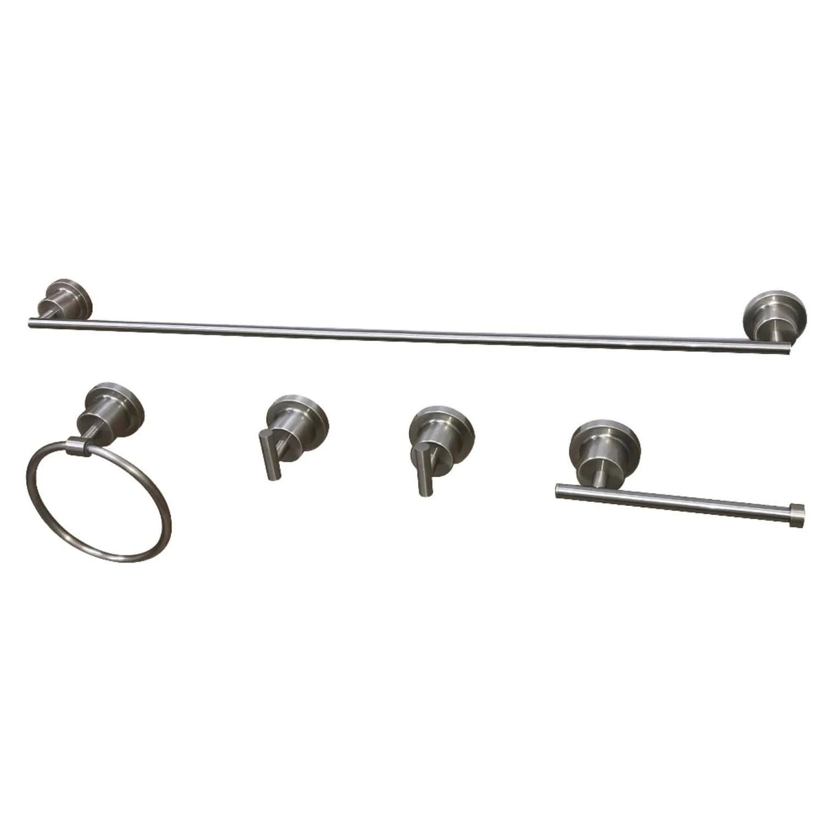 5-Piece Brushed Nickel Bathroom Accessory Set R57193