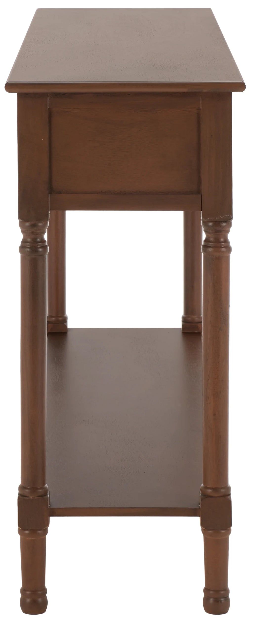 Rustic Brown Wood 3-Drawer Console Table T667