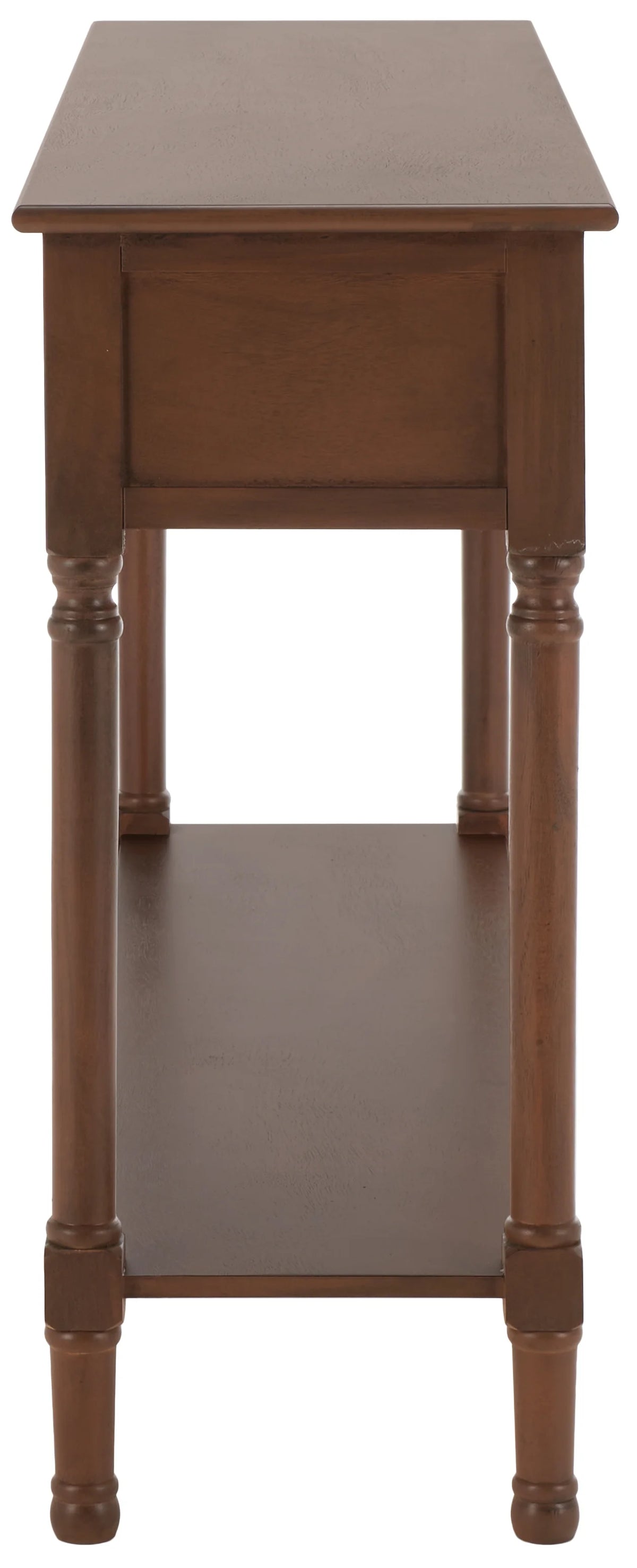 Rustic Brown Wood 3-Drawer Console Table T667
