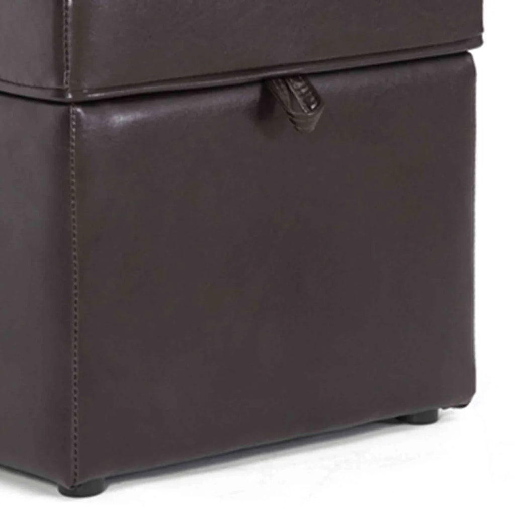 Brown Modern Storage Ottoman R375