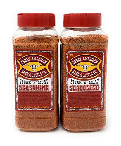 Steak N' Meat Seasoning 32oz Container Pack of 2 L5542