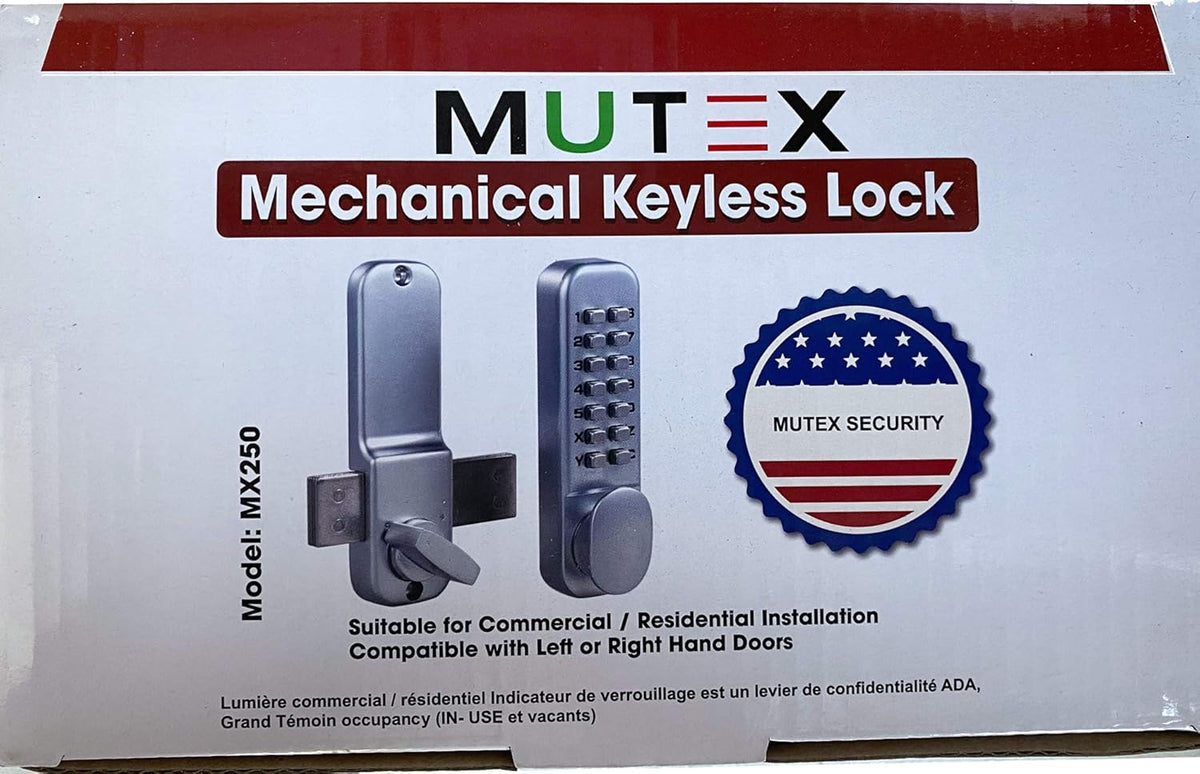 Combination Door Lock Satin Chrome Pack of 2 J144