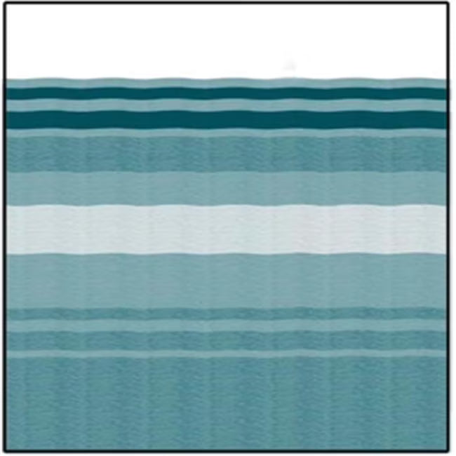 Teal Dune Stripe White Weatherguard S16731