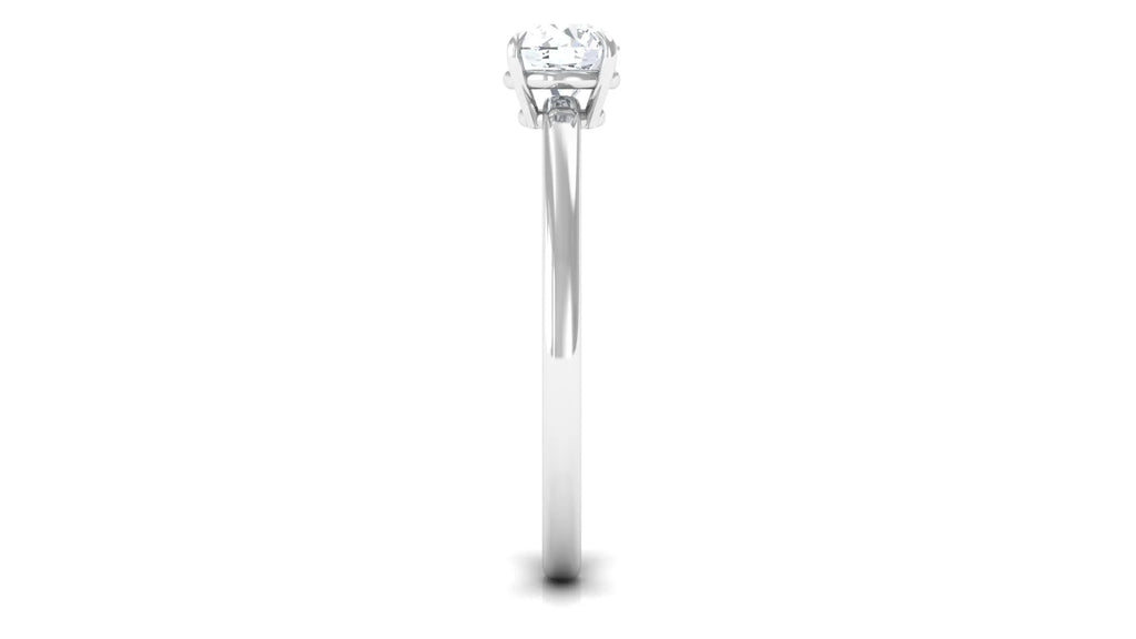 925 Sterling Silver Lab Grown Diamond Solitaire Ring V7606