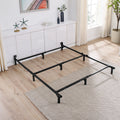 Adjustable Metal Bed Frame, Black, Twin - Queen J7369