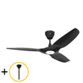 Black Outdoor Ceiling Fan with Downrod I60601