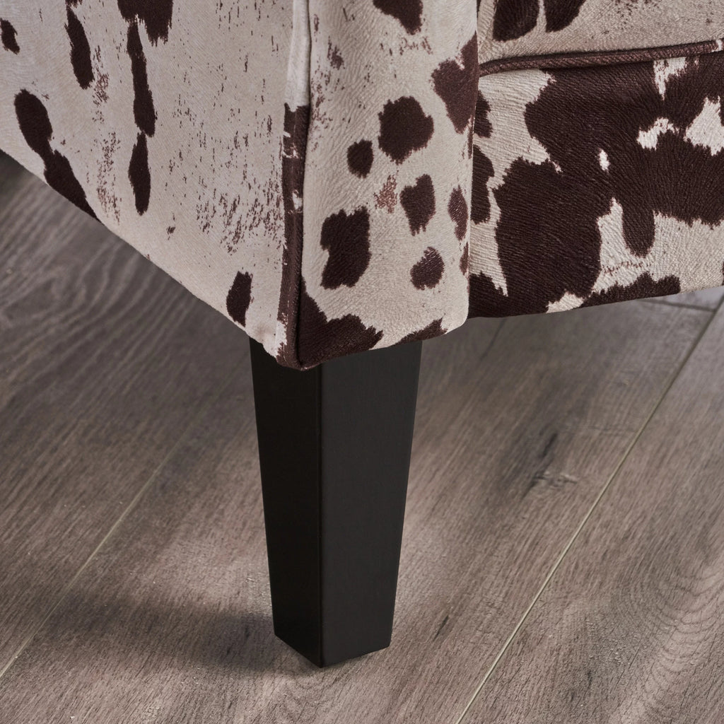 Milk Cow Velvet Club Chair S147218