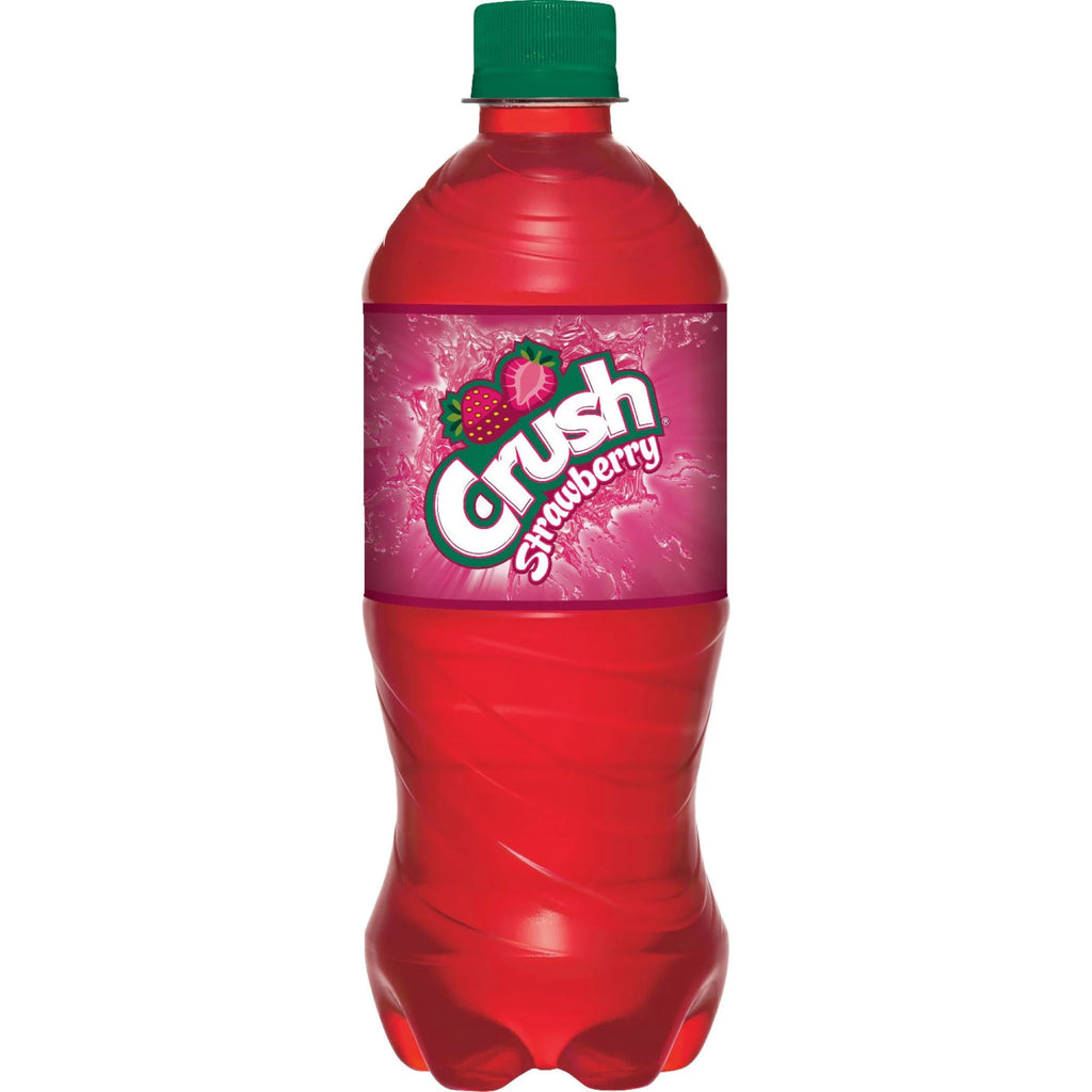 Crush Strawberry Soda 20oz Bottles, Quantity of 10 Q9196