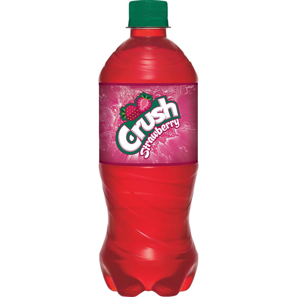 Crush Strawberry Soda 20oz Bottles, Quantity of 10 Q9196