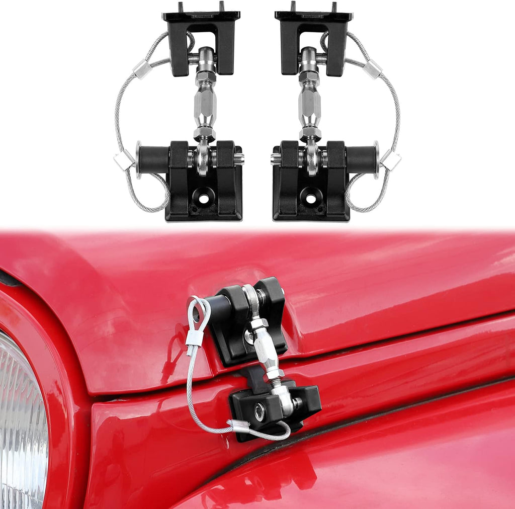 Stainless Steel Locking Hood Latch Kit for Jeep Wrangler JK J5234