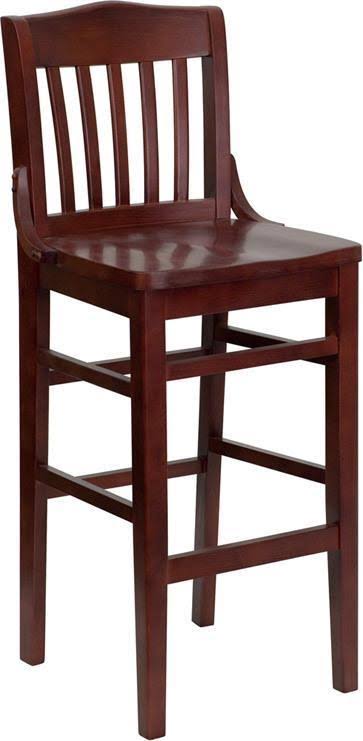Mahogany Wood Restaurant Chair and Barstool L231