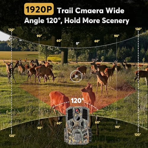 30MP 1920P HD 3 Pack Trail Camera with SD Cards Z266612