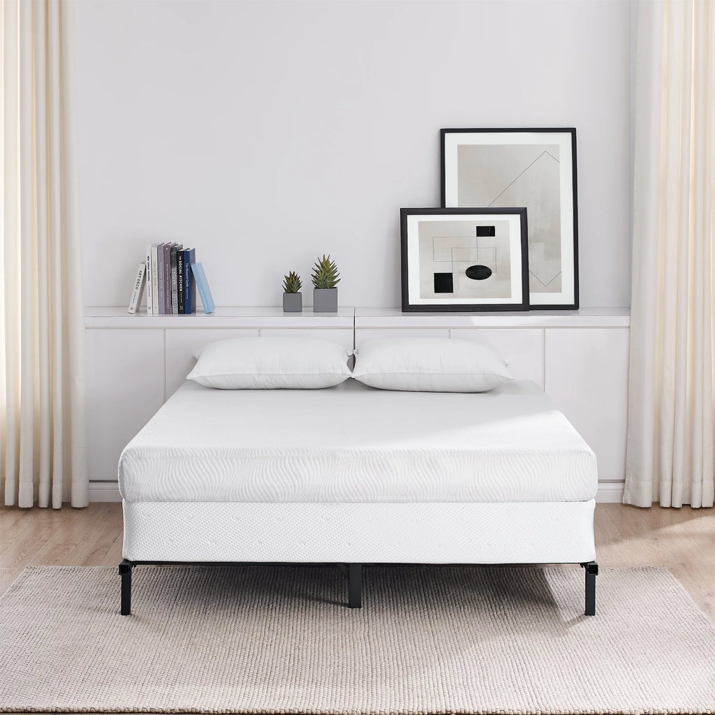 Adjustable Metal Bed Frame, Black, Twin - Queen J7369