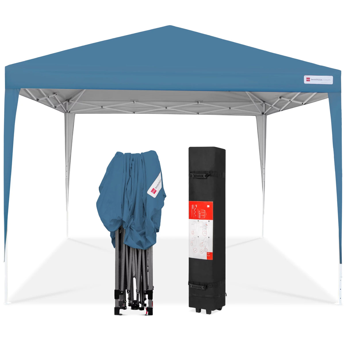 10x10ft Dark Gray Pop Up Canopy Tent with Carrying Bag G12972