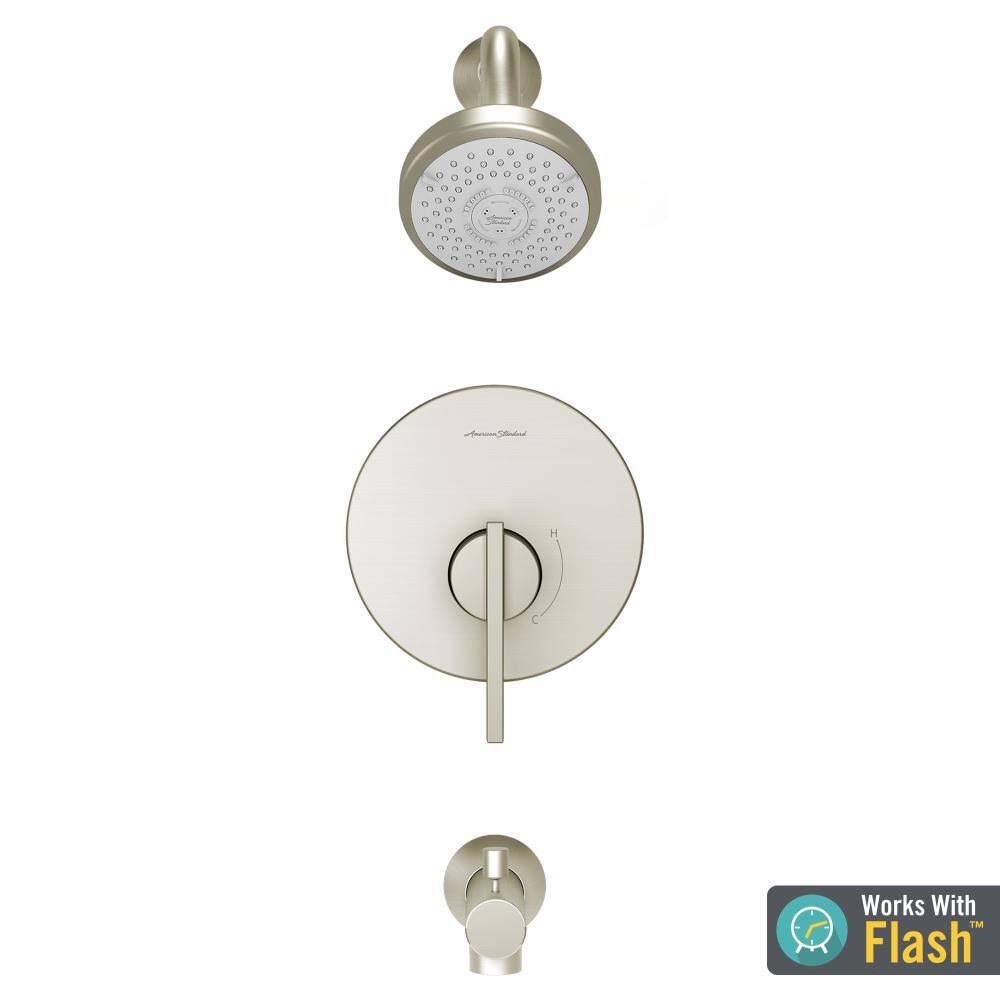 Brushed Nickel Tub and Shower Faucet C327345