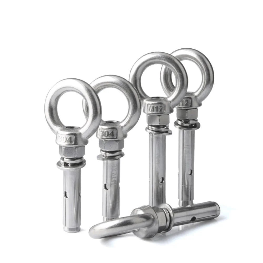 304 Stainless Steel Lifting Eye Bolt M6x50mm 4pcs A254