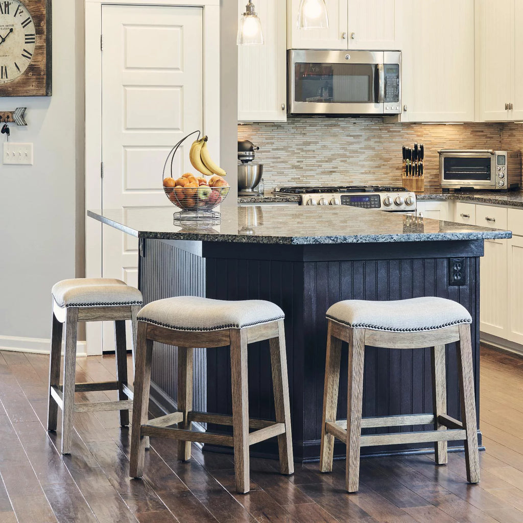 Wood Bar Height Stool Y795