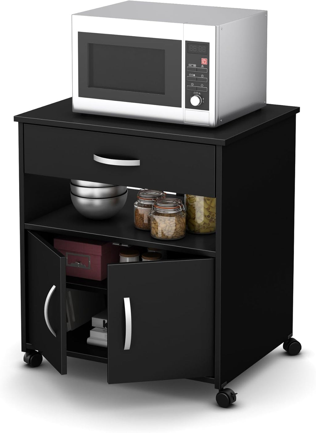 Microwave Cart on Wheels S3631