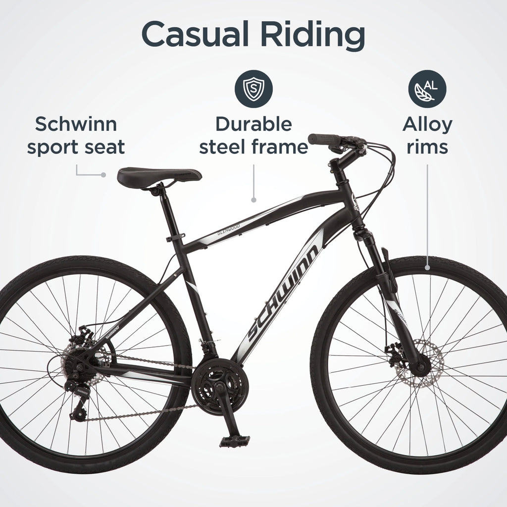 Black 21 Speed Hybrid Bike S494