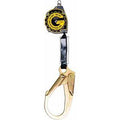 11-Foot Retractable Lifeline with Nylon Webbing, Rebar Hook and Carabineer, Aluminum U2246