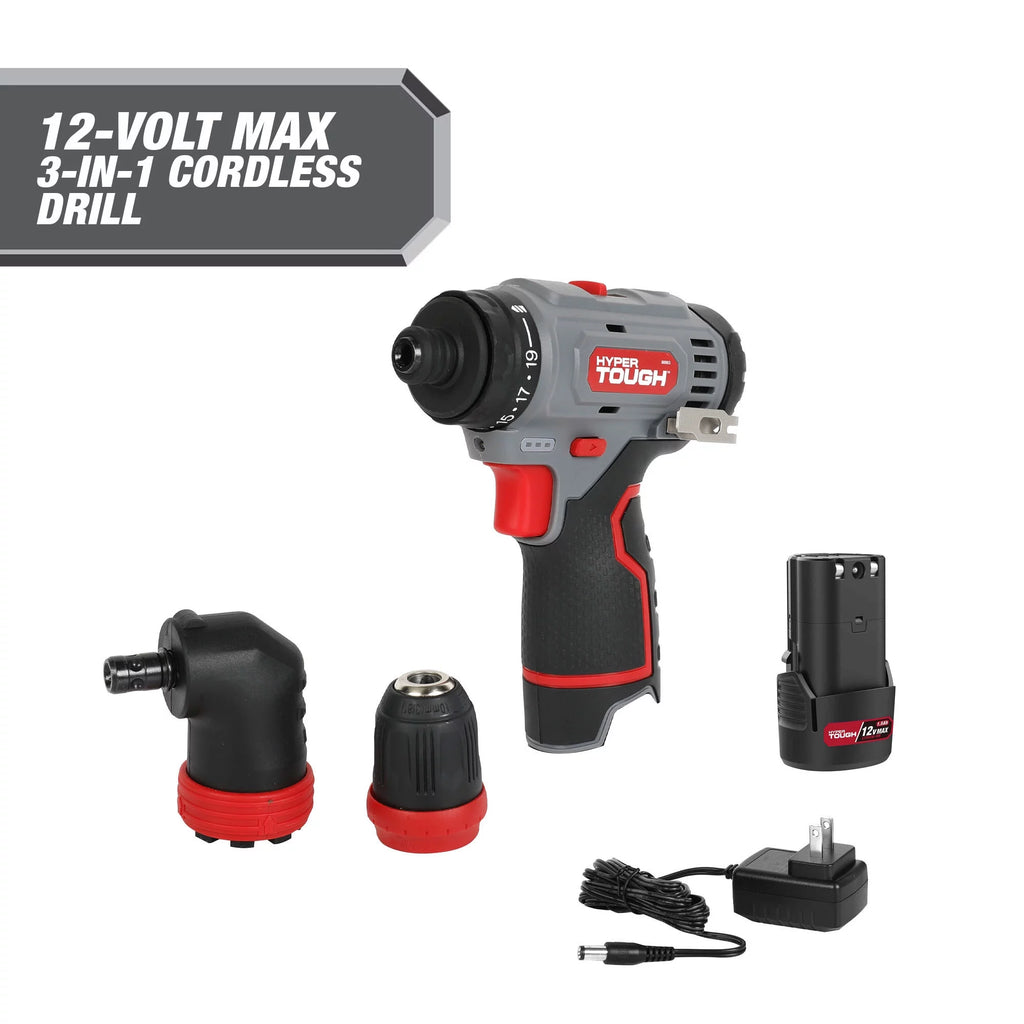 12-Volt Cordless 3 in 1 Drill N96231
