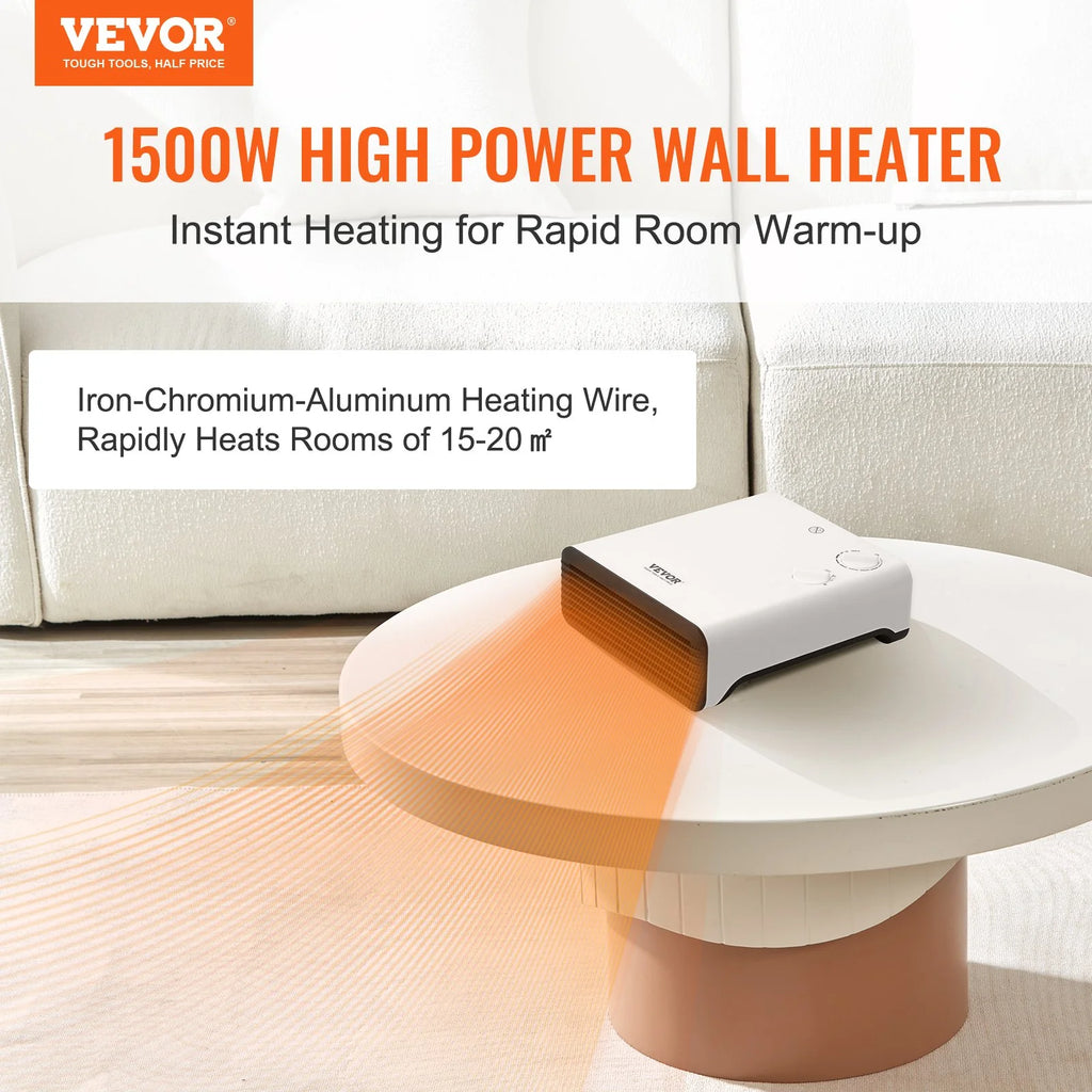 1500W Electric Wall Heater, White K219