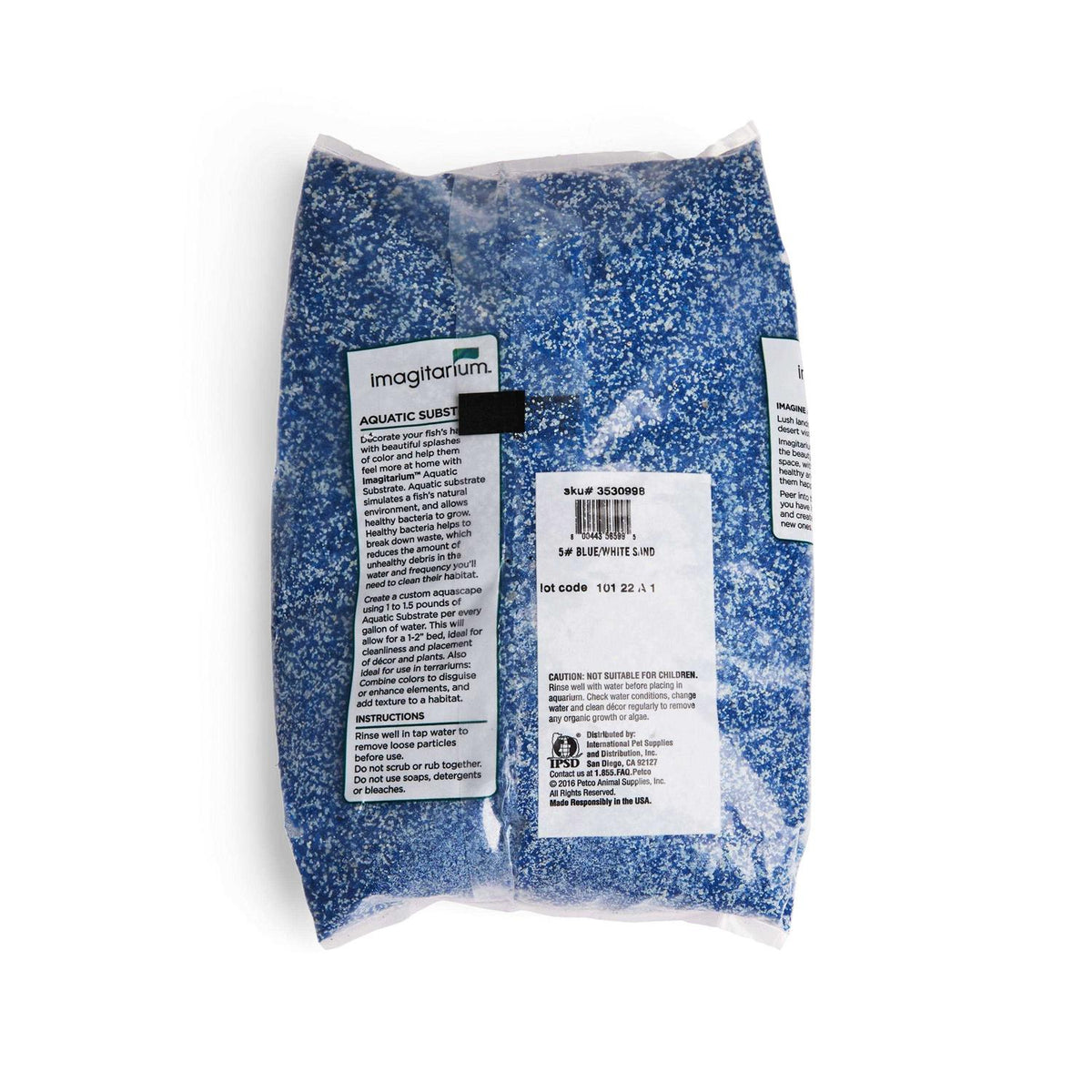 Blue & White Aquarium Sand X237