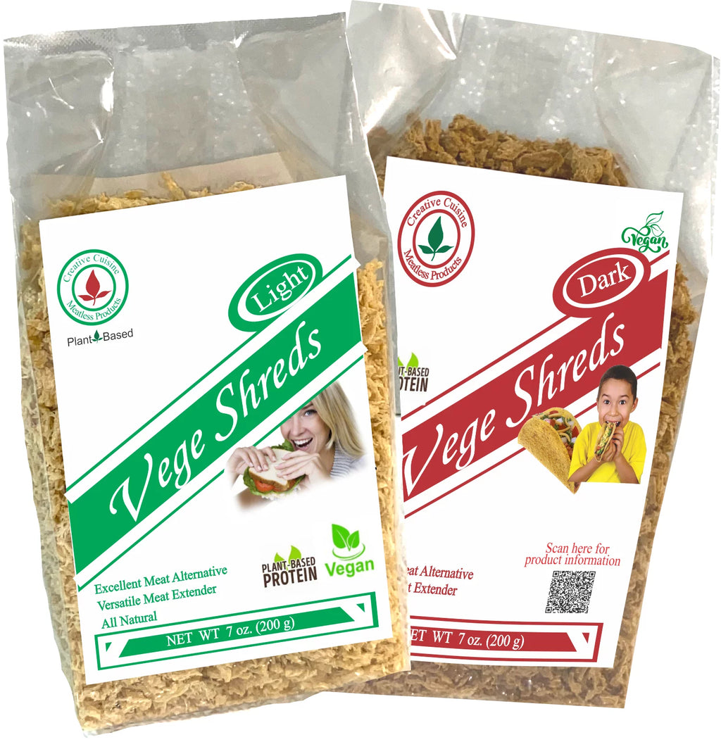 Mixed Light & Dark Vege Shreds 12 - 7 oz. bags S738479
