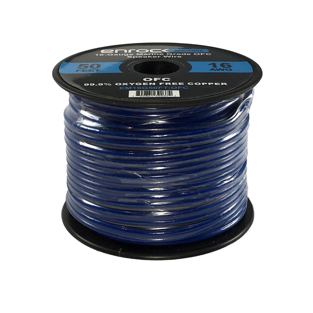 Marine Receiver Stereo with 2-Way 180W 6.5" Loud-SPKR, 3-Pairs, Antenna, 4-Chan Amplifier & 50' 16G SPKR Wire Q987197