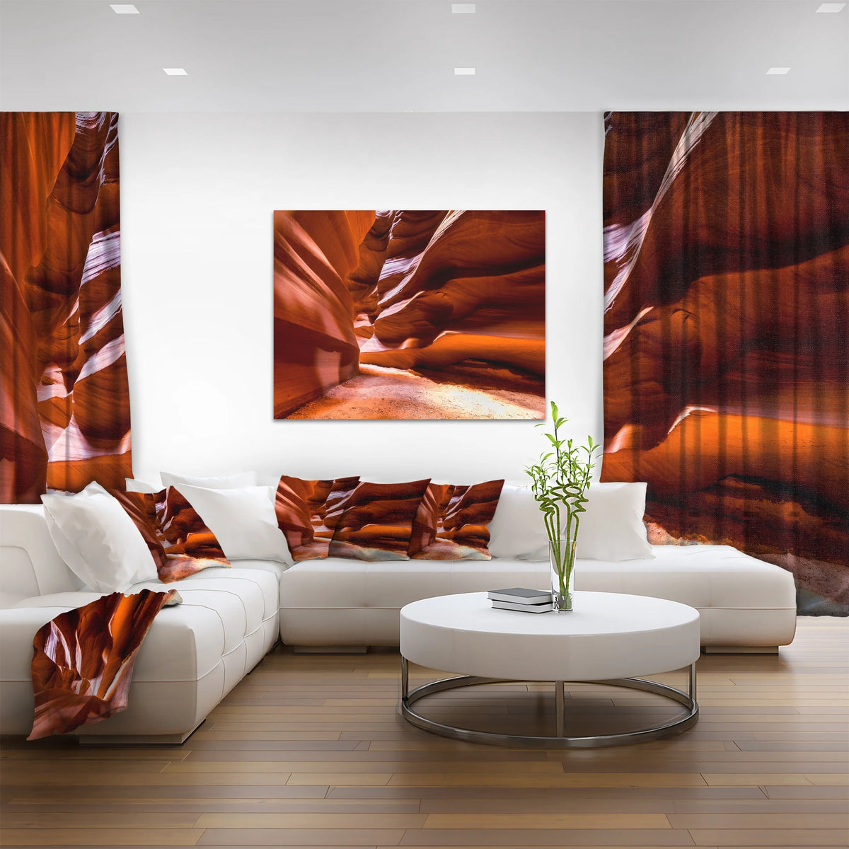 4 Piece Photographic Print on Wrapped Canvas Set B6342