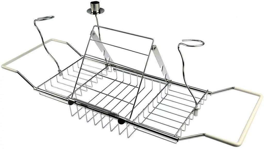 Bathroom Trays with Reading Rack and Wine Glass Holder V558441