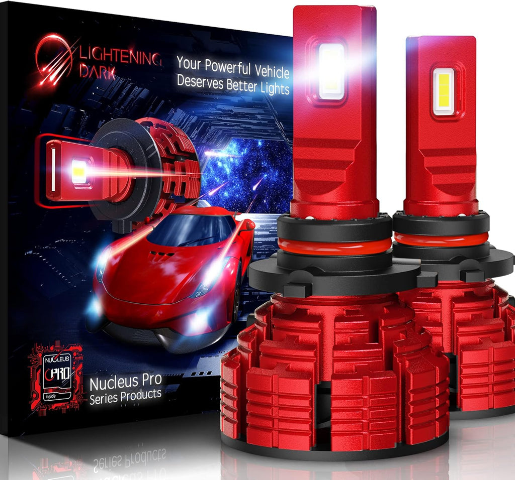 20000LM 6500K Cool White 100W LED Headlight Bulb HB5 Pack of 2 O905714